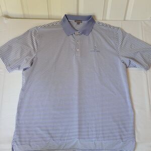 Peter Millar Summer Comfort Polo Shirt XXL Striped Kierland Golf Performance